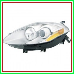 Left Projector H1-H1 Chrome Electric-With Engine FIAT Bravo-(Year 2007-2014)