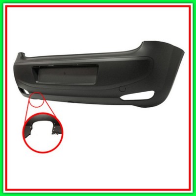 Paraurti With Primer-With Single Exhaust Left - Mod Lounge FIAT Punto-(Year 2012-2017)