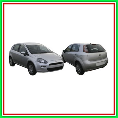 Proiettore Destro H4 Elettrico Con Motore-Grigio Fiat Punto-(Anno 2012-2017)