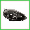 Proiettore Destro H4 Elettrico Con Motore-Nero Fiat Punto-(Anno 2012-2017)