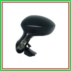 Retrovisore Sinistro A Cavi-Nero-Convesso-Cromato Fiat Punto-(Anno 2012-2017)