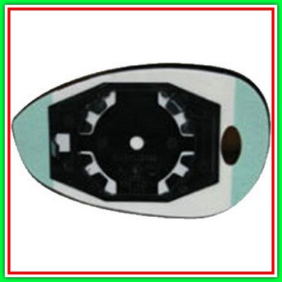 Piastra Specchio Destra Convessa Cromata Fiat Punto-(Anno 2012-2017)