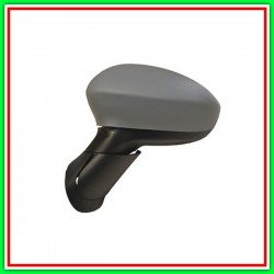 Retrovisore Sinistro Elettrico Con Primer-Cromato-Convesso Fiat Punto-(Anno 2012-2017)