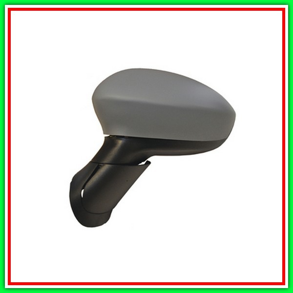 Retrovisore Sinistro Elettrico Con Primer-Cromato-Convesso Fiat Punto-(Anno 2012-2017)