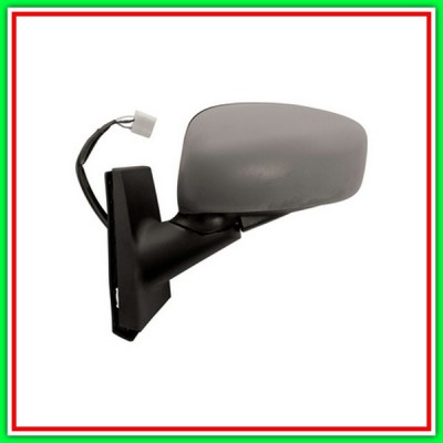 Electrical-Thermal Left Rearview Mirror With Primer-Convex-Chrome-Mod Until 2008 FIAT Idea-(Year 2005-2012)