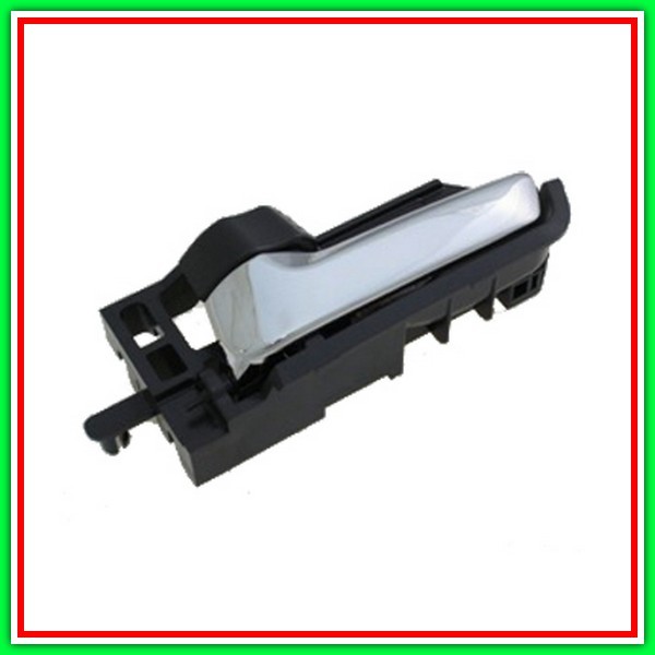 Front-Rear Left Handle-With Chrome Lever-Black Closure Button-Black FIAT Sixteen-(2007-2013)