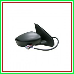 Electrical-Black-Thermal Left Rearview Mirror-With Probe-Aspheric-Chrome-Mod 5 Doors FIAT Stylus-(Year 2001-2010)
