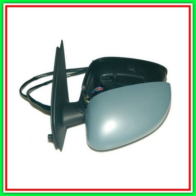 Retrovisore Sinistro Elettrico-Termico Con Primer-Con Sonda-Asferico-Cromato-Mod 5 Porte Fiat Stilo-(Anno 2001-2010)