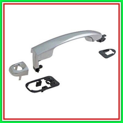 Maniglia Esterna Anteriore Sinistra Cromata-Con Foro Nottolino Fiat Stilo-(Anno 2001-2010)