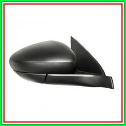 Electric-Black Right Rearview Mirror-With Probe-Convex-Chrome FIAT Type (Aegea)-(Year 2015-2020)