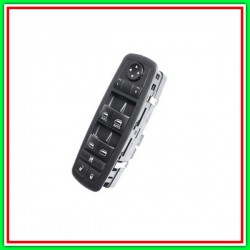 Pulsantiera Nera-4 Interruttori-Alzacristallo Porta Anteriore Sinistra-11 Pins Fiat Freemont-(Anno 2011-2016)