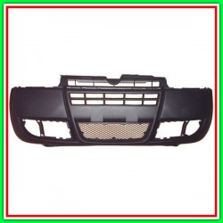 Paraurti Anteriore Nero-Con Griglia Centrale-Con Tappo Coprigancio Fiat Doblo-(Anno 2005-2009)