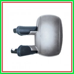 Retrovisore Sinistro A Cavi Con Primer-Convesso-Cromato Fiat Doblo-(Anno 2005-2009)