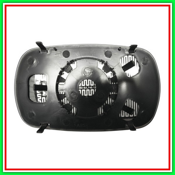 Piastra Specchio Destra-Sinistra-Convessa-Termica-Cromata Fiat Doblo-(Anno 2005-2009)