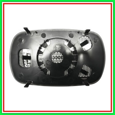 Piastra Specchio Destra-Sinistra-Convessa-Termica-Cromata Fiat Doblo-(Anno 2005-2009)