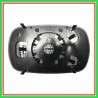 Piastra Specchio Destra-Sinistra-Convessa-Termica-Cromata Fiat Doblo-(Anno 2005-2009)