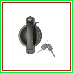 Front Front Handle Right-Black-With hole NOTTOLINO-With Set Keys FIAT Doublo-(Year 2005-2009)