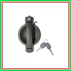 Maniglia Esterna Anteriore Destra-Nera-Con Foro Nottolino-Con Set Chiavi Fiat Doblo-(Anno 2005-2009)