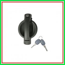 External Handle Sliding Right-Black-With hole NOTTOLINO-With Set Keys FIAT Doublo-(Year 2005-2009)