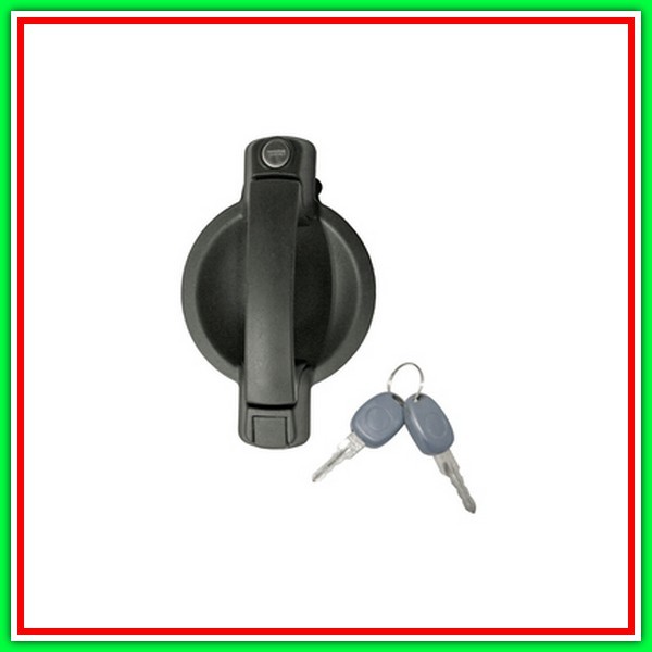 Maniglia Esterna Scorrevole Destra-Nera-Con Foro Nottolino-Con Set Chiavi Fiat Doblo-(Anno 2005-2009)