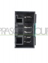 Interruttore Alzacristallo Destro Nero-Porta Anteriore Sinistra-5 Pins Fiat-Doblo'-Mod. 11/05-08/09