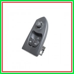 Black Push-button-2 Switches-Raiser Front Door Left-24 Pins FIAT Duchy-(Year 2002-2006)
