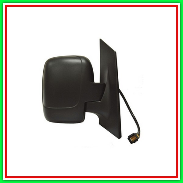 Electric-Black-Thermal-Lockable Right RearView Mirror-With Single-Convex-Chrome Probe FIAT Shield-(Year 2007-2016)