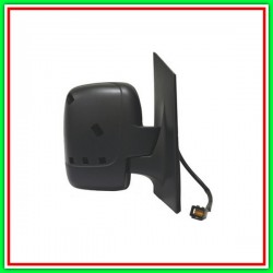 Electric-Thermal Right Rearview Mirror-With Primer-Lockable-With Probe-Single Glass-Convex-Chrome FIAT Shield-(Year 2007-2016)