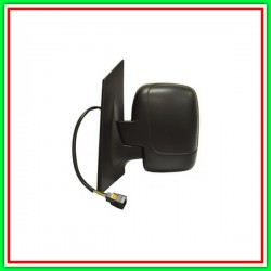 Electrical-Black-Thermal-Lockable Left Rearview Mirror-Double-Convex-Chrome Glass FIAT Shield-(Year 2007-2016)