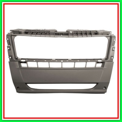 Paraurti Anteriore Centrale Grigio Scuro-Senza Griglia Fiat Ducato-(Anno 2006-2014)