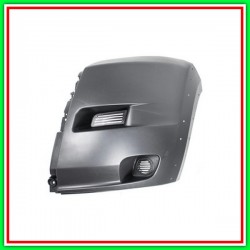 Cantonale Sinistro Paraurti Anteriore Nero Goffrato Con Fori Parafanghini Fiat Ducato-(Anno 2006-2014)