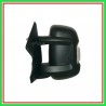 Retrovisore Sinistro Manuale Nero Con Fanale Con Sonda-Braccio Corto-Lampadina 5W Fiat Ducato-(Anno 2006-2014)