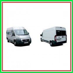 Retrovisore Destro Manuale Nero-Braccio Corto-Con Fanale-Convesso-Cromato-Lampadina 16W Fiat Ducato-(Anno 2006-2014)