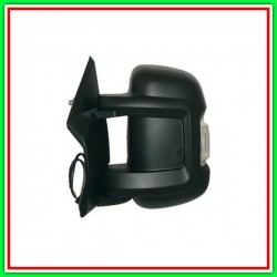 Retrovisore Sinistro Elettrico-Nero-Termico-Con Sonda-Con Fanale-Braccio Corto-Lampadina 5W Fiat Ducato-(Anno 2006-2014)