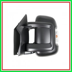 Retrovisore Sinistro Elettrico-Nero-Termico-Con Sonda-Con Fanale-Braccio Corto-Lampadina 16W Fiat Ducato-(Anno 2006-2014)