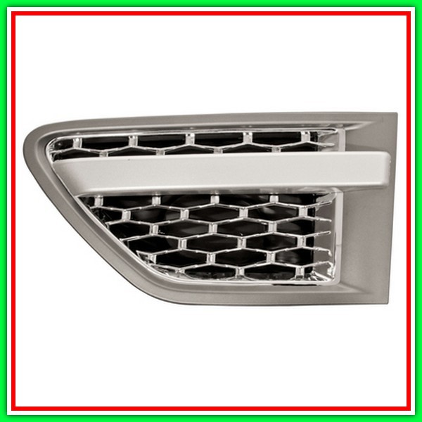 Griglia Grigio Scuro-Cromata Parafango Anteriore Sinistro - Mod Autobiography Sport