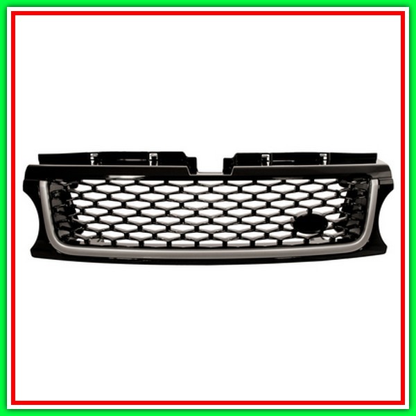Black-Black-Silver Radiator Grille - Supercharged Mod - Autobiography Sport Black Pack