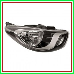 Proiettore Destro H4 Elettrico Con Motore-Nero Hyundai I10 (Pa)-(Anno 2010-2013)