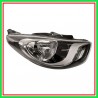 Proiettore Destro H4 Elettrico Con Motore-Nero Hyundai I10 (Pa)-(Anno 2010-2013)