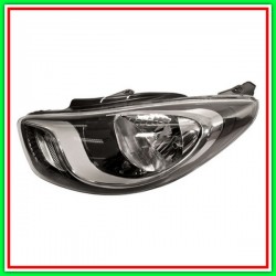 Proiettore Sinistro H4 Elettrico Con Motore-Nero Hyundai I10 (Pa)-(Anno 2010-2013)