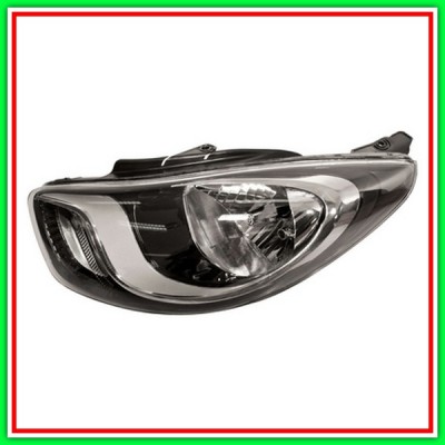 Proiettore Sinistro H4 Elettrico Con Motore-Nero Hyundai I10 (Pa)-(Anno 2010-2013)