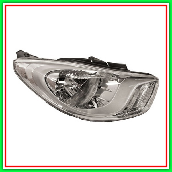 Right Projector H4 Chrome-ChromeD Electric With HYUNDAI I10 (Pa)-(Year 2010-2013)