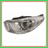 Proiettore Sinistro H4 Elettrico Cromato-Con Motore Hyundai I10 (Pa)-(Anno 2010-2013)
