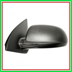 Retrovisore Sinistro A Cavi-Nero-Convesso-Cromato Hyundai I10 (Pa)-(Anno 2010-2013)