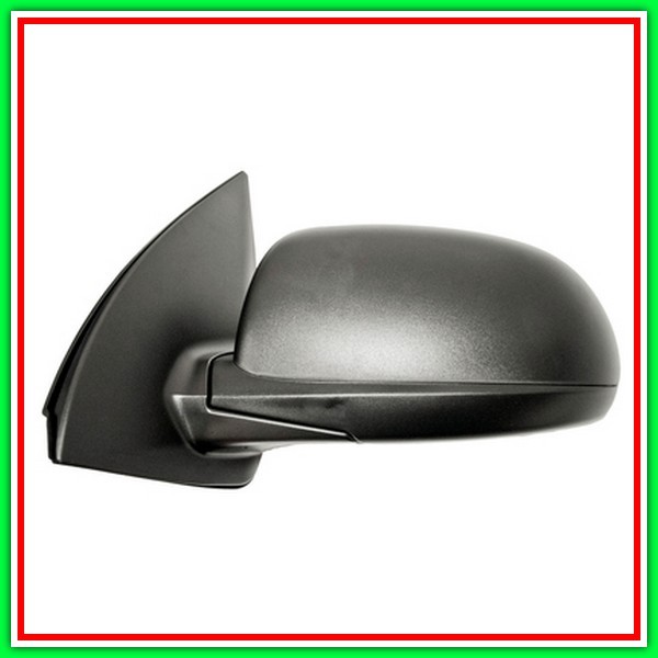 Retrovisore Sinistro A Cavi-Nero-Convesso-Cromato Hyundai I10 (Pa)-(Anno 2010-2013)