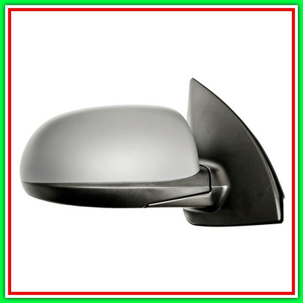 Retrovisore Destro Elettrico Con Primer-Cromato-Convesso-8H3P Hyundai I10 (Pa)-(Anno 2010-2013)