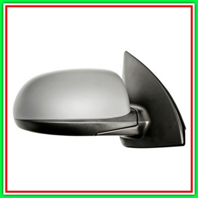 Retrovisore Destro Elettrico Con Primer-Cromato-Convesso-8H3P Hyundai I10 (Pa)-(Anno 2010-2013)