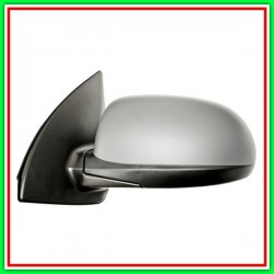 Retrovisore Sinistro Elettrico Con Primer-Cromato-Convesso-8H3P Hyundai I10 (Pa)-(Anno 2010-2013)