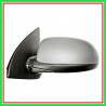 Retrovisore Sinistro Elettrico Con Primer-Cromato-Convesso-8H3P Hyundai I10 (Pa)-(Anno 2010-2013)