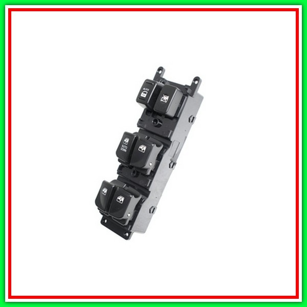 Black Push-up Button-4 Buttons-Raiser Front Door Left-14 Pins HYUNDAI Accent-(Year 2006-2010)